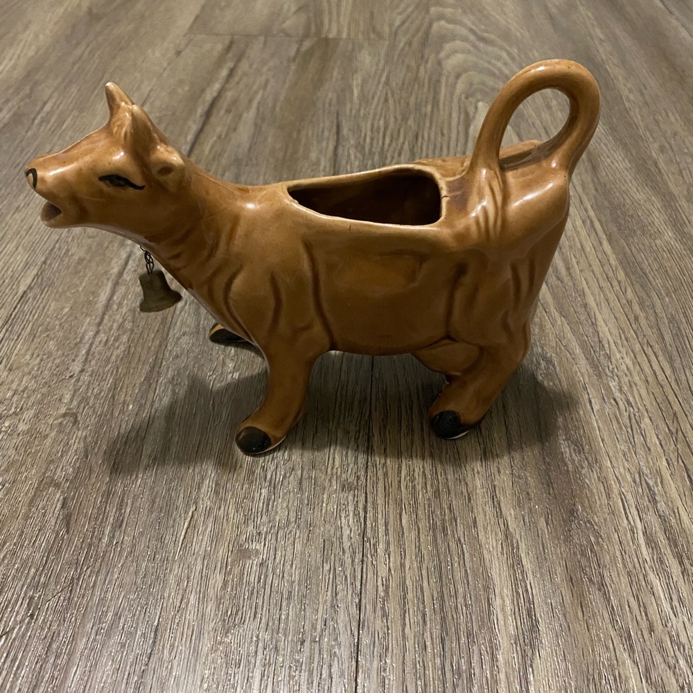 Brown Cow Ceramic Creamer